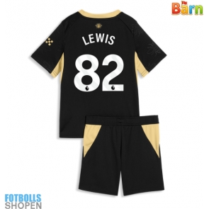 Billiga Manchester City Rico Lewis #82 Bortatröja Barn 2026-27 Kortärmad (+ Korta byxor)